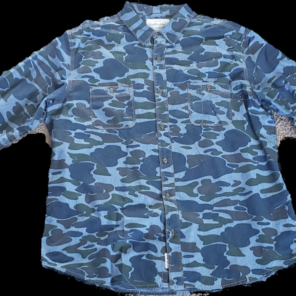 Camo Button Up - image 1